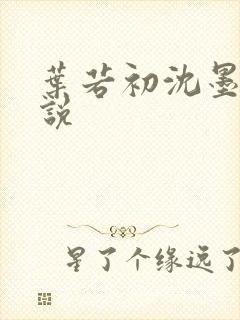 叶若初沈墨寒小说