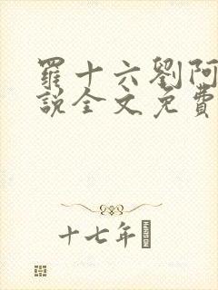 罗十六刘阿婆小说全文免费阅读