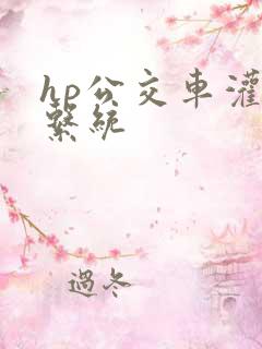 hp公交车灌溉系统