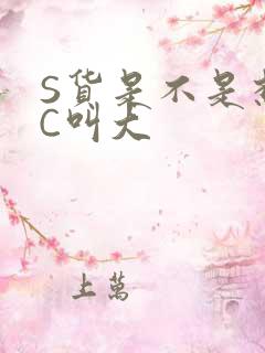 S货是不是想挨C叫大