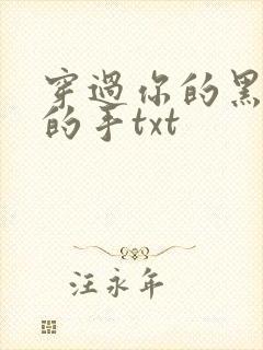 穿过你的黑发我的手txt