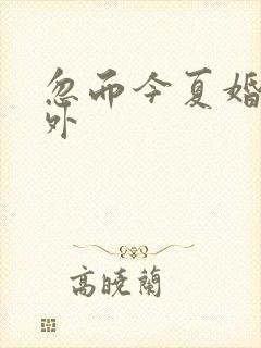 忽而今夏婚后番外