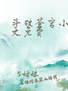 斗破苍穹小说全文免费