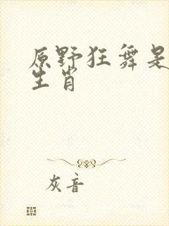 原野狂舞是什么生肖