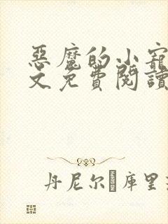 恶魔的小宠儿全文免费阅读