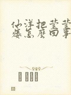 仙洋把莹莹干肛瘘怎么回事