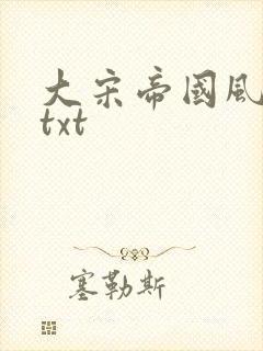 大宋帝国风云录txt