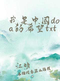 我是中国dota的希望txt