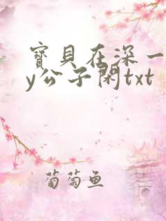 宝贝在深一些by公子闲txt