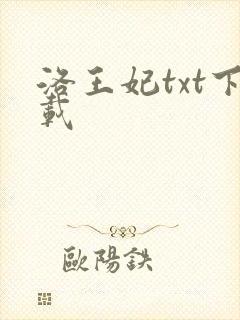 洛王妃txt下载