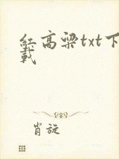 红高粱txt下载