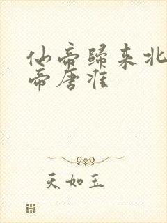 仙帝归来北斗仙帝唐准