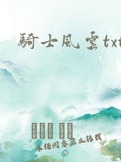 骑士风云txt