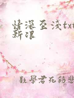 情深至浅txt新浪