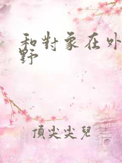 和对象在外面打野