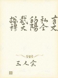 总裁的私有宝贝穆天阳全文阅读