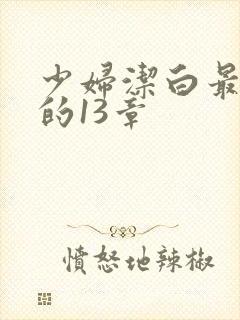 少妇洁白最刺激的13章
