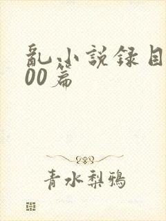 乱小说录目伦200篇