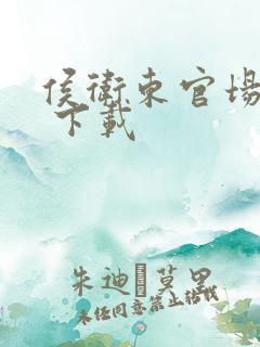 侯卫东官场笔记 下载