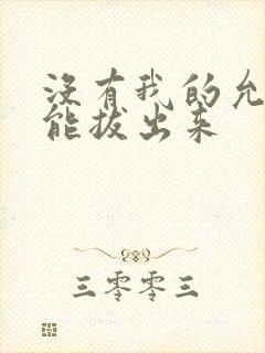 没有我的允许不能拔出来