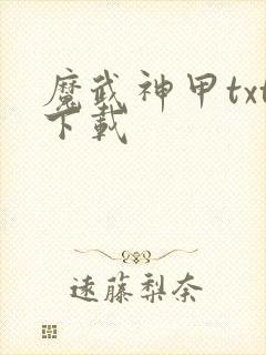 魔武神甲txt下载
