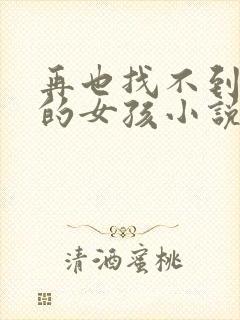 再也找不到曾经的女孩小说