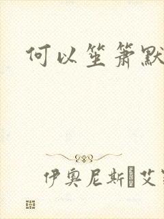 何以笙箫默小说