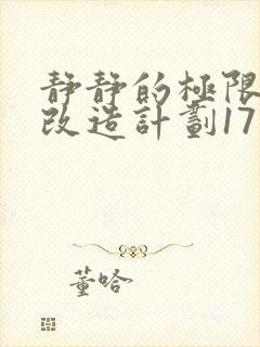 静静的极限自我改造计划17