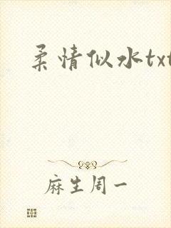 柔情似水txt