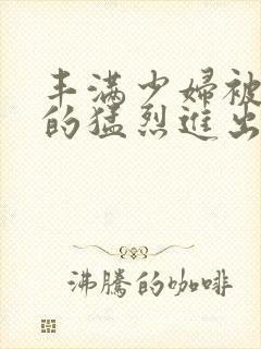 丰满少妇被粗大的猛烈进出小说