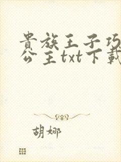 贵族王子巧遇穷公主txt下载