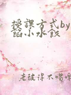 授课方式by肉馅小水饺