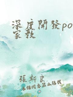 深度开发pop家教