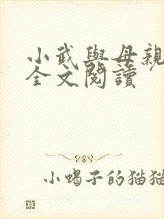 小武与母亲小说全文阅读