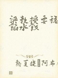 梁教授要稳住肉馅水饺