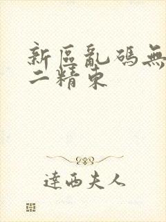 新区乱码无人区二精东