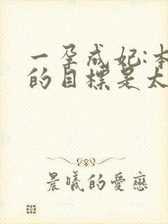 一孕成妃:本宫的目标是太后