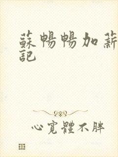 苏畅畅加薪奋斗记