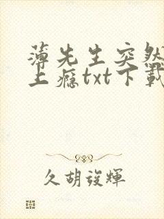 薄先生突然黏她上瘾txt下载