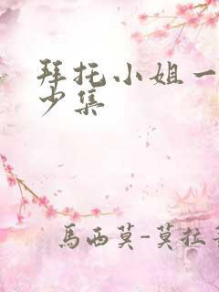 拜托小姐一共多少集