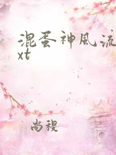 混蛋神风流史txt