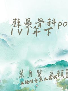 壁垒骨科pop1∨1年下