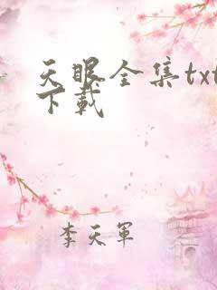 天眼全集txt下载