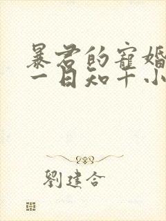 暴君的宠婚日常一日知千小说免费