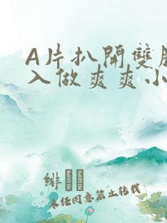 A片扒开双腿进入做爽爽小说