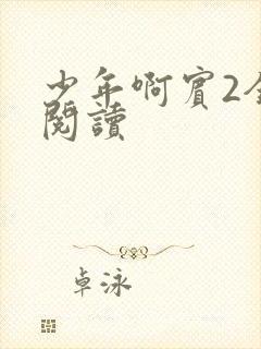 少年啊宾2全文阅读