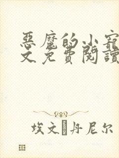 恶魔的小宠儿全文免费阅读