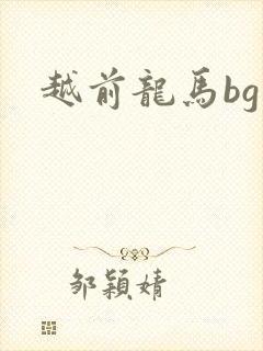 越前龙马bg