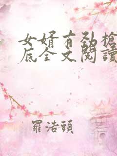 女婿有劲枪枪到底全文阅读