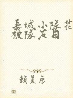 长城小队花木兰被队友日